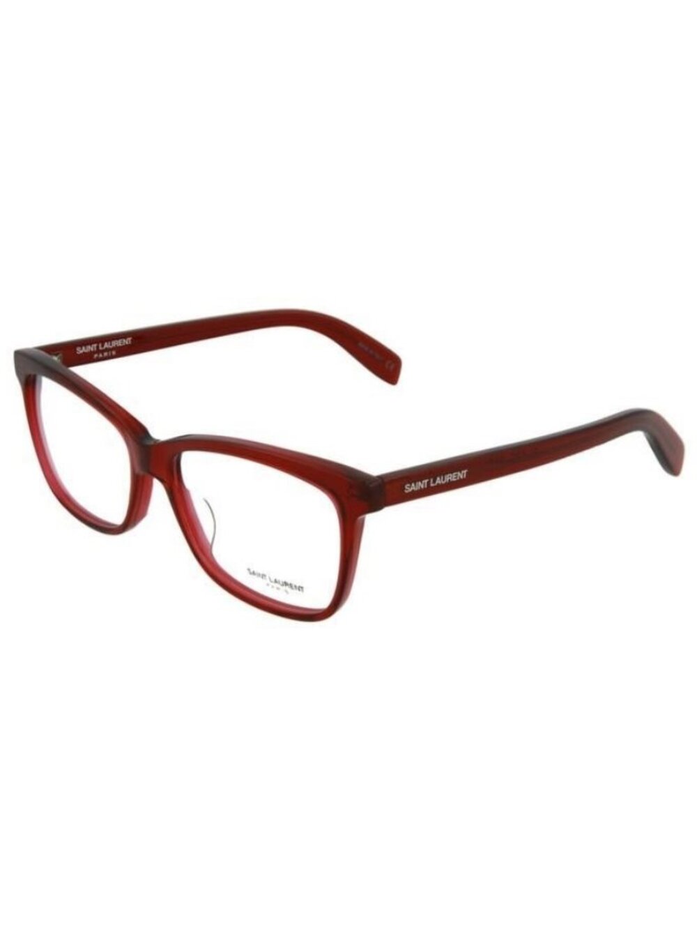 New Saint Laurent Unisex Square/Rectangle Burgundy Burgundy Fashion Designer Sun